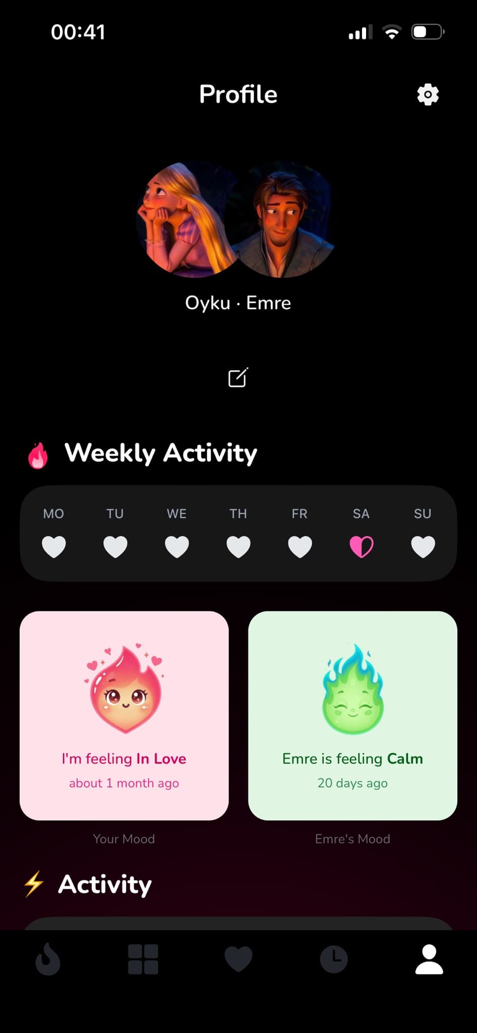 Profil ekranı